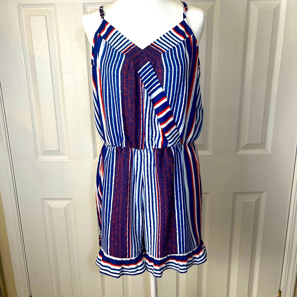 C Brand red, white, and blue romper